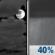 Sunday Night: Mostly Cloudy then Chance Rain Showers